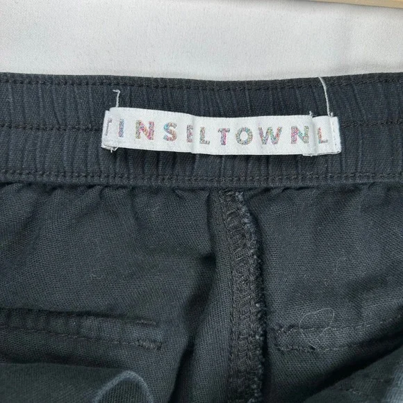 Tinseltown Black Cargo Pants Wide Leg‎ Utility Streetwear Size L - Picture 8 of 11